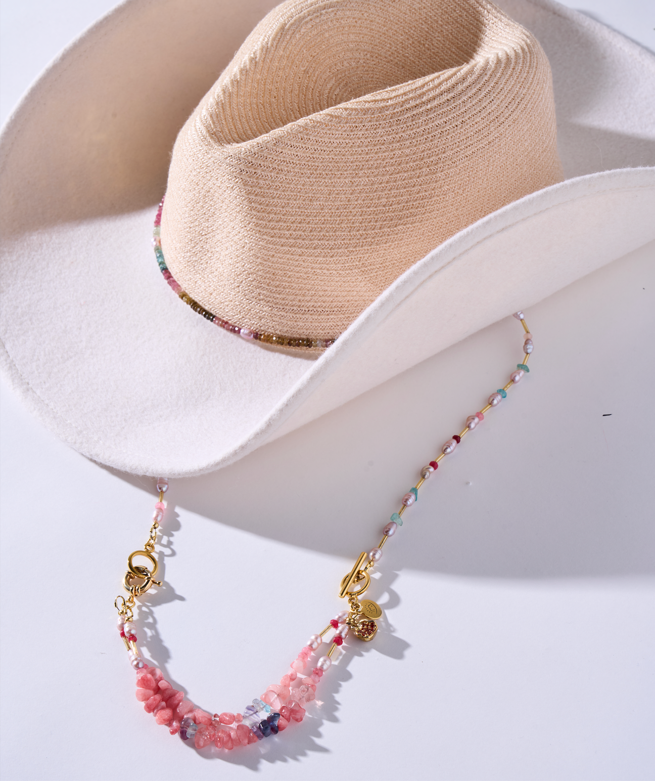 NEW! Lack of Color butter Cream Western Hat with Beaded Chain Lack of Color Women main image 2
